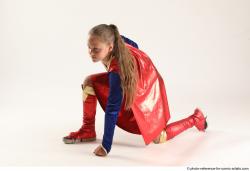 VIKY SUPERGIRL KNEELING POSE
